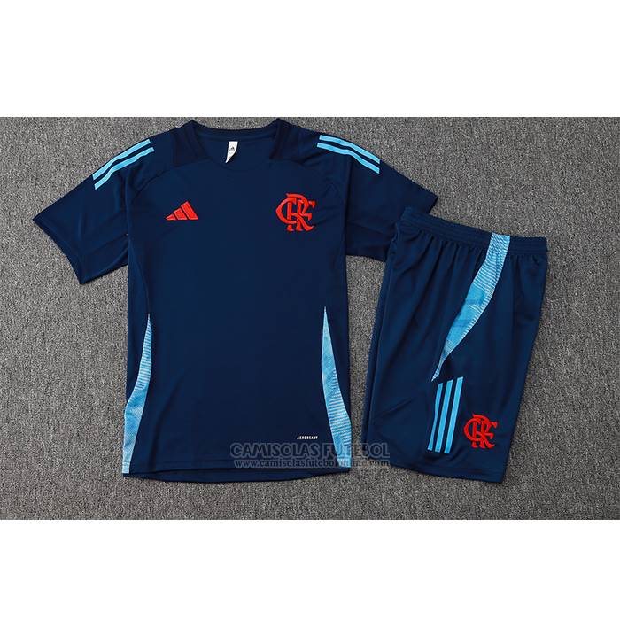 Fato de Treino Flamengo Manga Curta 2024-2025 Azul - Calcas Curta